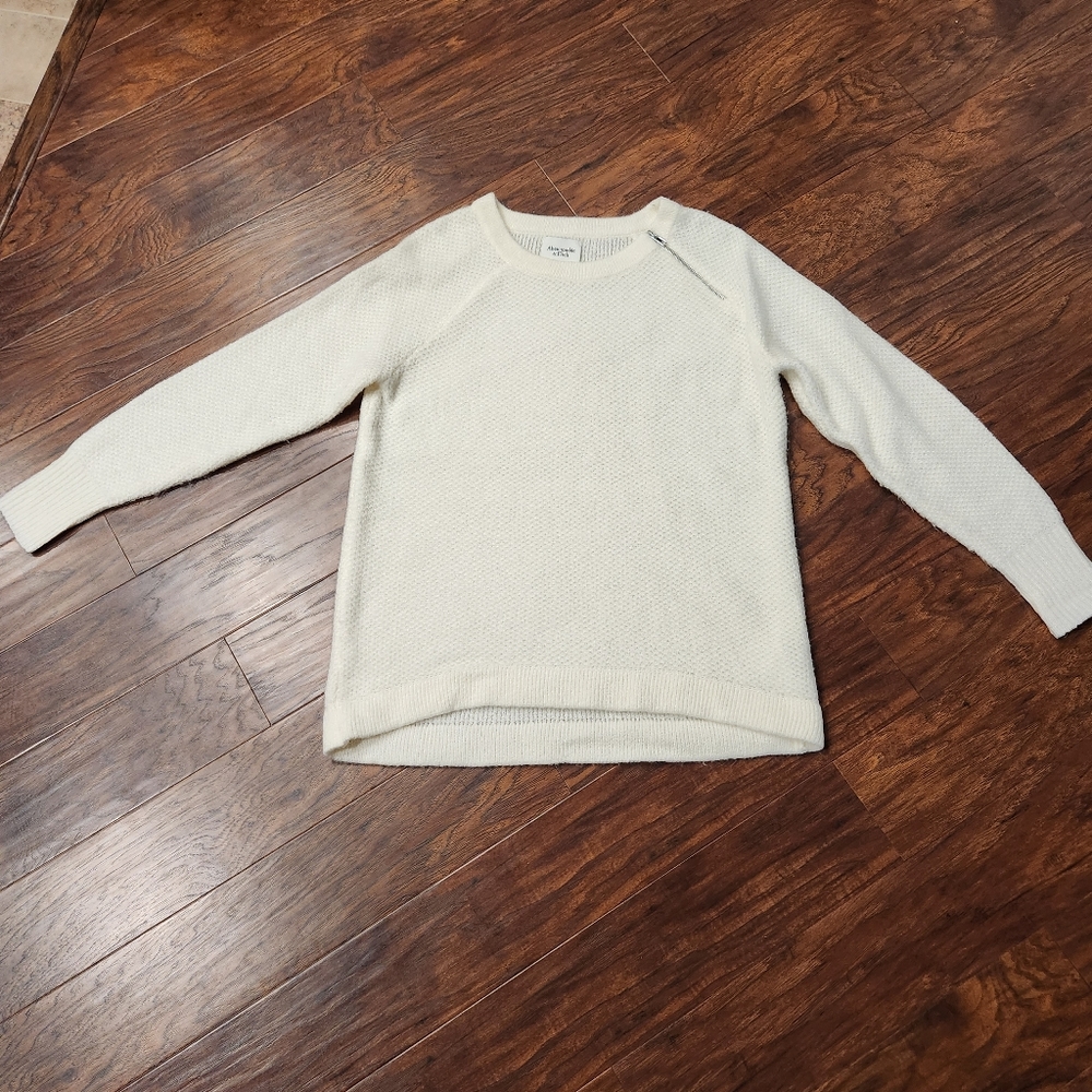 Abercrombie & Fitch womens tunic zip neck sweater